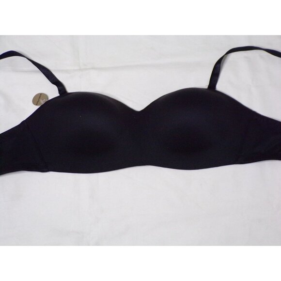 🆕WACOAL Staying Power Wireless Strapless Convertible Bra #854372 Black 38DDD - Picture 8 of 10